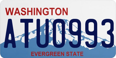 WA license plate ATU0993
