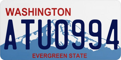 WA license plate ATU0994