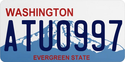 WA license plate ATU0997