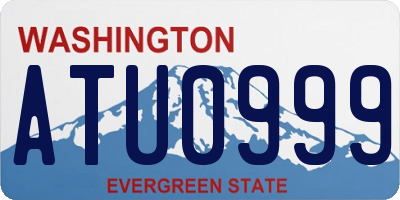 WA license plate ATU0999