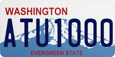 WA license plate ATU1000