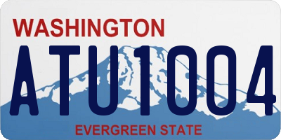 WA license plate ATU1004