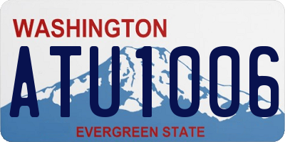 WA license plate ATU1006