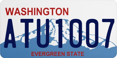 WA license plate ATU1007