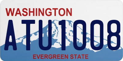 WA license plate ATU1008