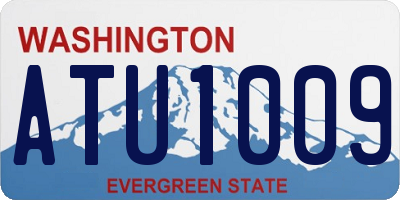 WA license plate ATU1009