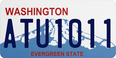 WA license plate ATU1011