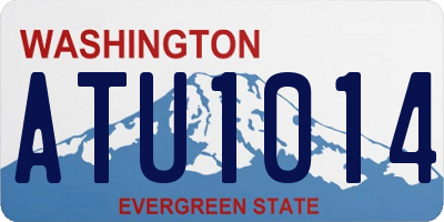 WA license plate ATU1014
