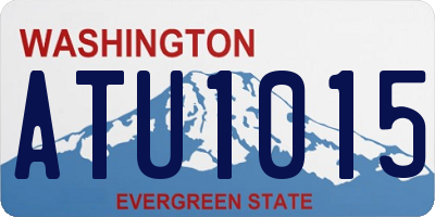 WA license plate ATU1015