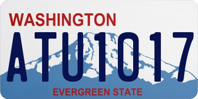 WA license plate ATU1017