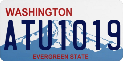 WA license plate ATU1019