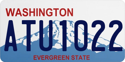 WA license plate ATU1022