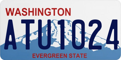 WA license plate ATU1024