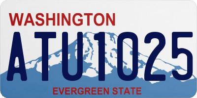 WA license plate ATU1025