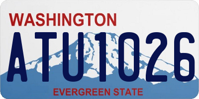 WA license plate ATU1026