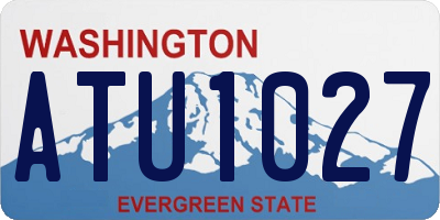 WA license plate ATU1027