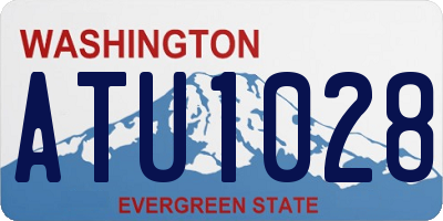 WA license plate ATU1028