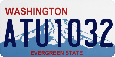 WA license plate ATU1032