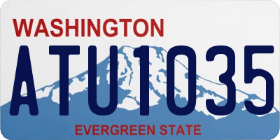 WA license plate ATU1035