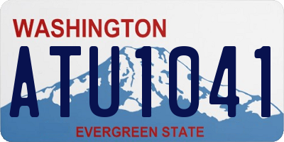 WA license plate ATU1041