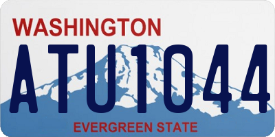 WA license plate ATU1044