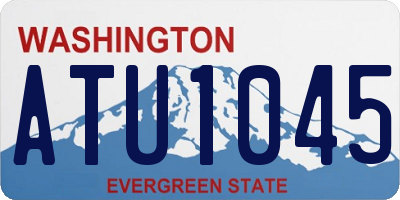 WA license plate ATU1045