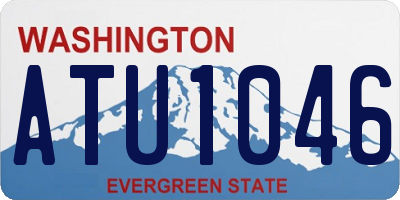 WA license plate ATU1046