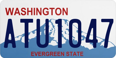 WA license plate ATU1047