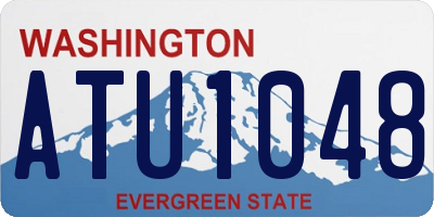 WA license plate ATU1048