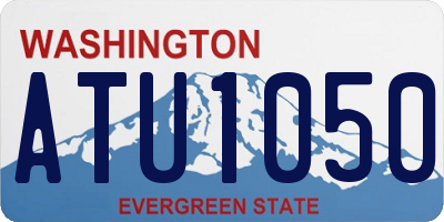 WA license plate ATU1050