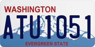 WA license plate ATU1051