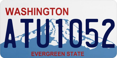 WA license plate ATU1052