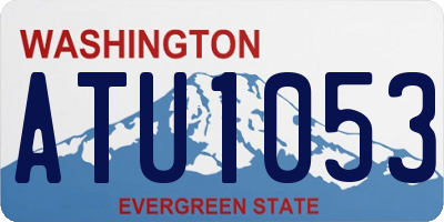 WA license plate ATU1053