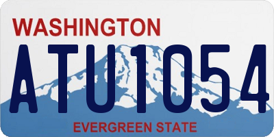 WA license plate ATU1054