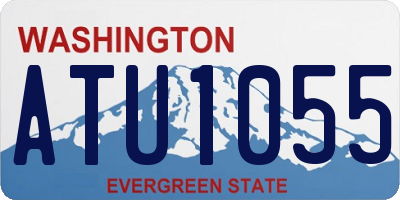 WA license plate ATU1055