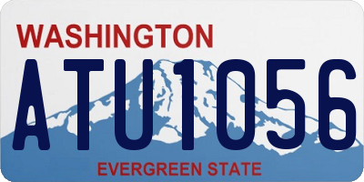 WA license plate ATU1056