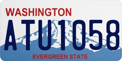 WA license plate ATU1058