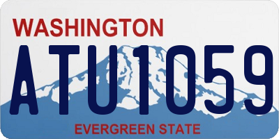 WA license plate ATU1059