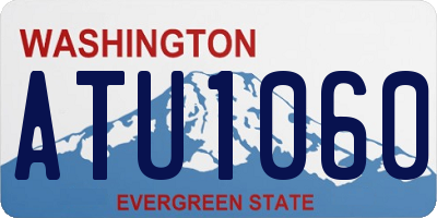 WA license plate ATU1060