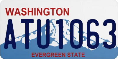 WA license plate ATU1063