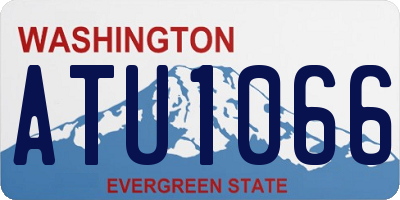 WA license plate ATU1066