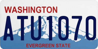 WA license plate ATU1070