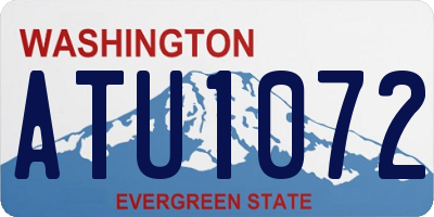 WA license plate ATU1072