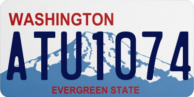 WA license plate ATU1074