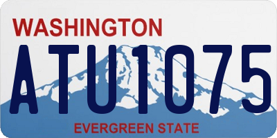 WA license plate ATU1075
