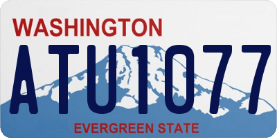 WA license plate ATU1077