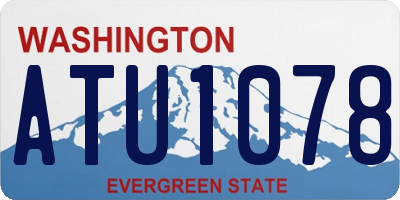 WA license plate ATU1078
