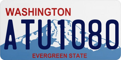 WA license plate ATU1080
