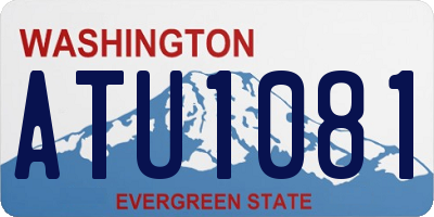 WA license plate ATU1081