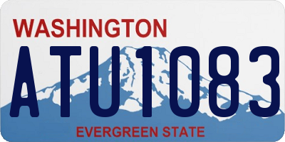 WA license plate ATU1083